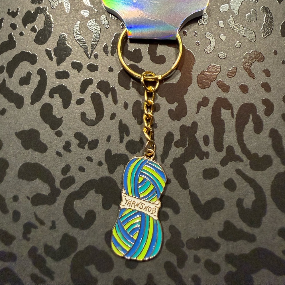 Handmade Yarn Skein Keychain Knitting Crochet Lover Gift Charm